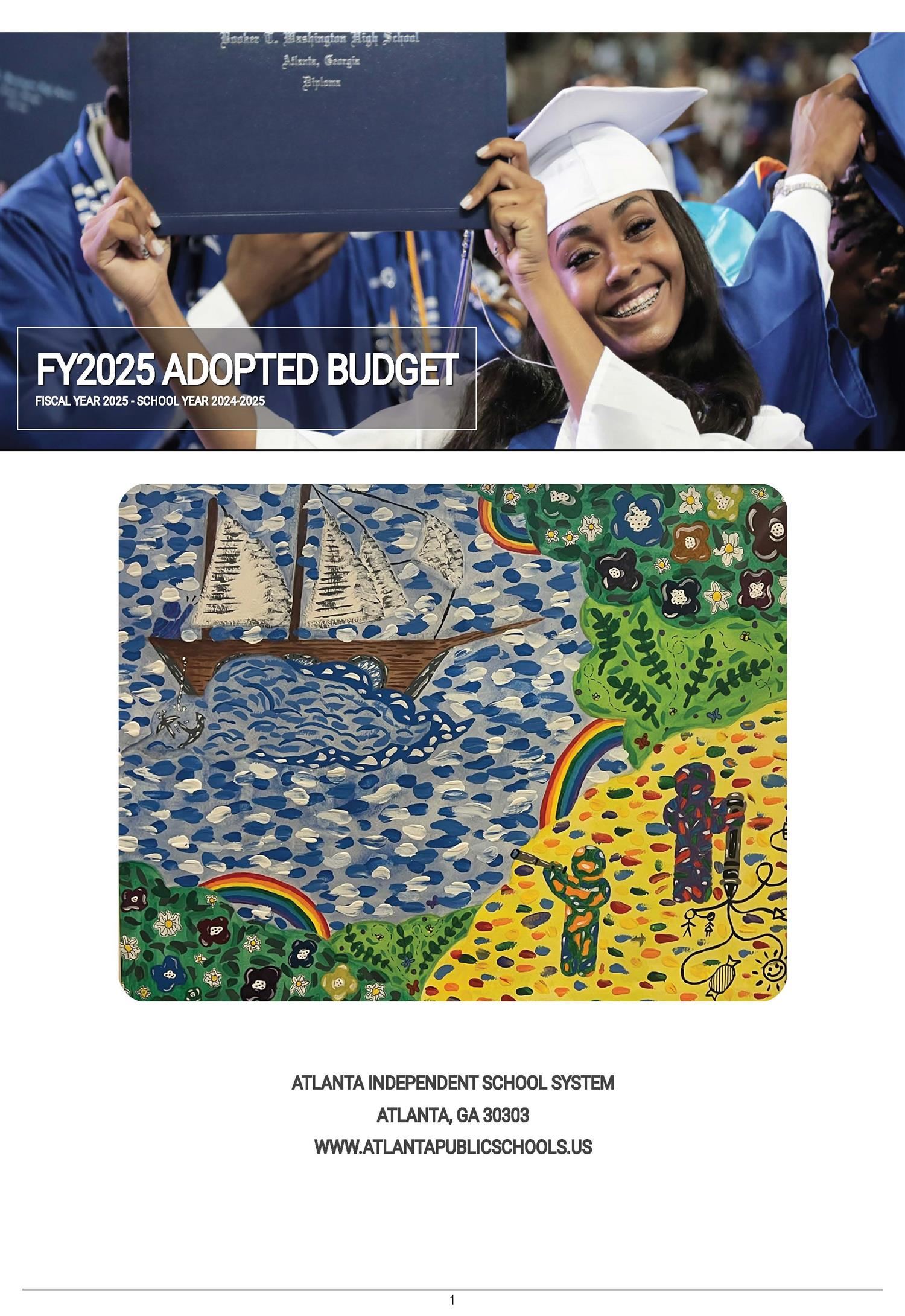 Cover of FY2025 Adopted Budget Book